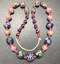 Authentic beautiful vintage african glass beads,genuine african glass beads. picture