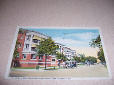 1922 COLONIAL AVENUE from WESTOVER AVE, GHENT, NORFOLK VA. ANTIQUE POSTCARD picture