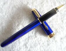 Outstanding Blue Parker Sonnet Fine Nib Rollerball Pens Black Ink Refill picture