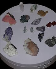  MICROMOUNT THUMBNAIL CRYSTAL  SPECIMENS 19 Worldwide,Mostly Africa.  picture