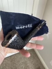 New Moretti Pipe Unsmoked Long Shank Plateaux Dublin Briar Pipe Made 2013 picture