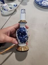Vintage Blue and white Chinese style side table lamp picture