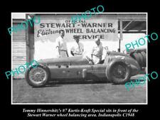 OLD 8x6 HISTORIC PHOTO OF HINNERSHITZ 1958 INDIANAPOLIS RACE CAR KK SPECIAL picture