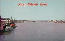 Postcard Canal Lewes Rehoboth Delaware DE  picture