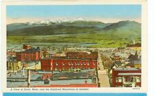 BUTTE, MONTANA-A VIEW OF BUTTE,MONT-&HIGHLAND MOUNTAINS-LINEN-(MONT-B*) picture