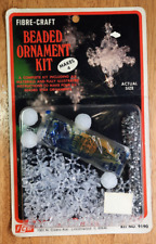 Fibre-Craft Beaded Star Ornament Kit 1980 Vintage Kit No. 9190 Sealed Package picture