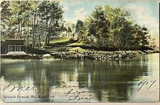 Falmouth Foreside Maine Broad Cove View Antique Vintage Postcard 1907 picture
