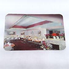 Winnipeg Canada -Llentrad Harbour Restaurant- Dinning Room Postcard c1952-53 picture