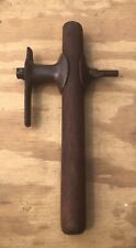 VINTAGE 2 MAN CROSSCUT LOGGING SAW HANDLE HEAVY DUTY HARDWARE AND RUSTIC HANDLE picture