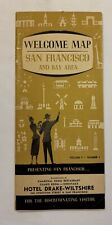1957 SAN FRANCISCO & BAY AREA, CALIFORNIA VACATION TRAVEL TOURIST BROCHURE & MAP picture
