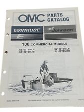 Vintage 1986 OMC Johnson Evinrude Parts Catalog 100 Commercial Models ￼Nautical picture