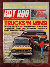 Rare HOT ROD Car Magazine August 1974 Trucks and Vans picture