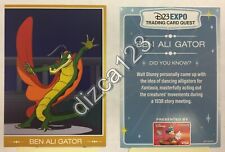 Disney D23 2015 Expo Trading Card Quest card Ben Ali Gator Only  picture