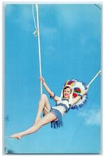 c1960's Seminole Princess Of Florida State University Circus Florida FL Postcard picture