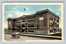 Hillsboro TX, Grammar School, Texas c1920 Vintage Postcard picture