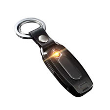 USB Keychain Lighter Flameless Cigarette Windproof Rechargeable Electric picture