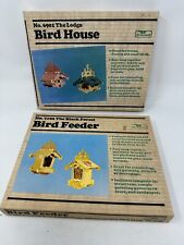 GREENLEAF VTG 1980 Bird Feeder 7102 Black Forest and Bird House 6901 The Lodge picture