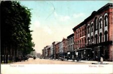 1909. WARREN,OH. MARKET ST. POSTCARD. MM21 picture