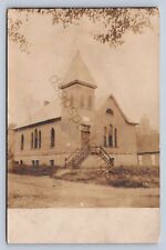 J87/ Irondale Ohio RPPC Postcard c1910 Christian Church Steubenville 1780 picture