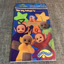 Teletubbies 1st Birthday Party Loot Bag Set of 8 Vintage and Unused Rare picture
