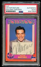 Victor Mature #87 signed autograph Custom Cut Hollywood Walk of Fame Card PSA picture