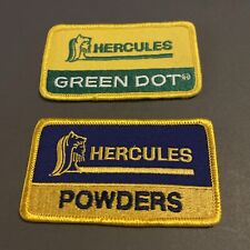 VTG HERCULES POWDERS & GREEN DOT Iron On Patches picture