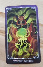 HORNED KING - XXI The World {Black Cauldron} Disney Villain Tarot Card picture