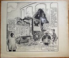 Peavine Railroad Workers 1920s Bill Martin/Artist-Signed ORIGINAL ART Cartoon picture