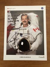 CHRIS HADFIELD SIGNED 8x10 PHOTO ASTRONAUT 1st CANADIAN IN SPACE AUTOGRAPHED picture