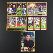 Lionel Messi 5 Stickers Panini FIFA 365 2024 World Cup 2022 Qatar / #416, 406... picture