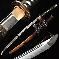 Japanese Tachi Katana T10 Steel Clay Tempered Sharp Blade Rosewood Samurai Sword picture