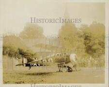 1919 Press Photo Miss Standen and Mr. Hamilton leave in Airplane after Wedding picture