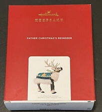 2021 HALLMARK KEEPSAKE ORNAMENT FATHER CHRISTMAS'S REINDEER LIMITED EDITION--NEW picture