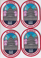 4 DC Health EMERGENCY MEDICAL RESPONDER patches Washington DC capitol EMR EMS picture
