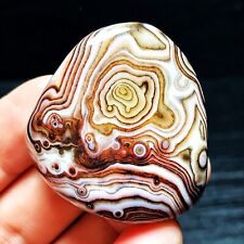 TOP 55G Natural Polished Silk Banded Agate Lace Agate Crystal Madagascar  L1158 picture