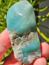 81g Green Flower Agate Polished Freeform Flowers Metaphysical Healing Stone picture