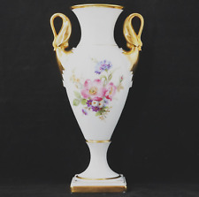 Vintage Alboth & Kaiser Gilt Floral Urn Amphora Vase, Swan Handles picture