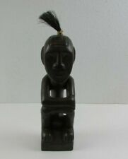 African Wood Sitting Happy Smiling Man (H-1) picture