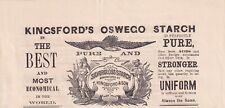 1878 Print Ad Kingsford's Oswego Starch 6