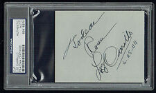Leo Carrillo (d. 1961) signed autograph 3.5x4 cut Actor Cisco Kid PSA Slabbed picture