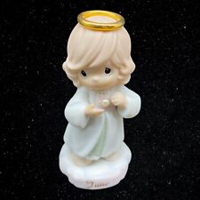 Enesco Precious Moments June Bisque Porcelain Birthday Figurine 4”T 2”W picture