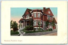 Pendleton OR-Oregon, Residence, Vintage Postcard 1912 picture