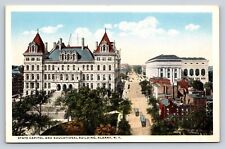 State Capitol And Education Building Albany New York Vintage Postcard picture