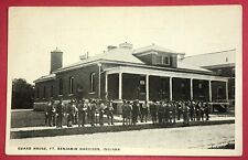 Postcard Ft Benjamin Harrison Indiana Guard House US Military Soldiers c1910s #2 picture