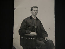 Antique 1890s Tintype Photograph Victorian Dapper Gentleman American Frontier picture