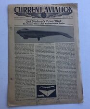 1942 WWII CURRENT AVIATION Magazine 09/25/42 Vol 1 # 2 Northrop Flying Wing JRR8 picture