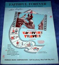 GULLIVER’S TRAVELS 1939 MOVIE ANIMATION ART & MUSIC SHEET * FAITHFUL FOREVER picture