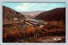 Harpers Ferry WV, View, West Virginia Vintage Postcard picture