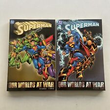 Superman: OUR WORLDS AT WAR Book One & Two, 2002 First Printing TPB J. Loeb picture