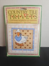 Vintage 1985 Country Tile Trivets Duck - New Design Co - Rare  picture